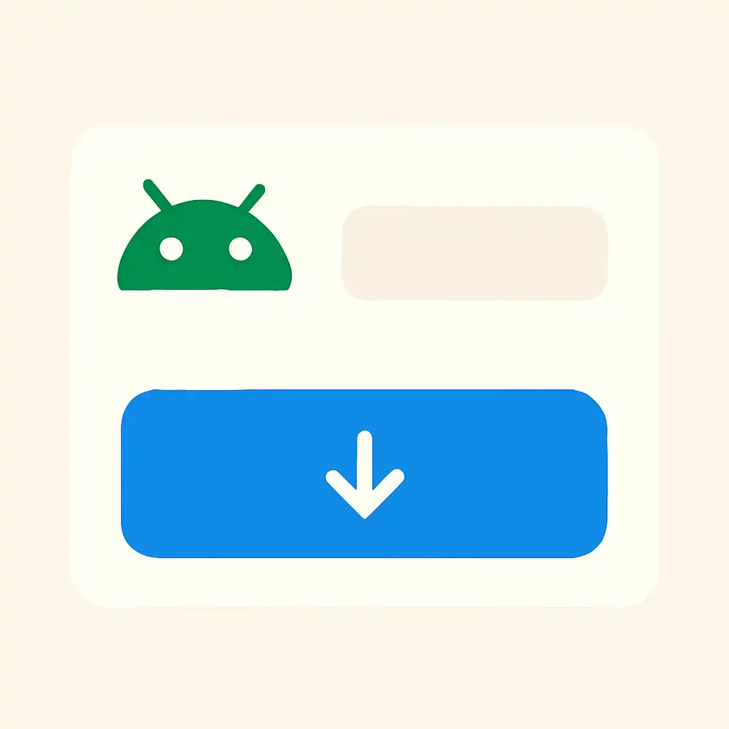 Close-up of button or form field for android apk install, Junglee Rummy
