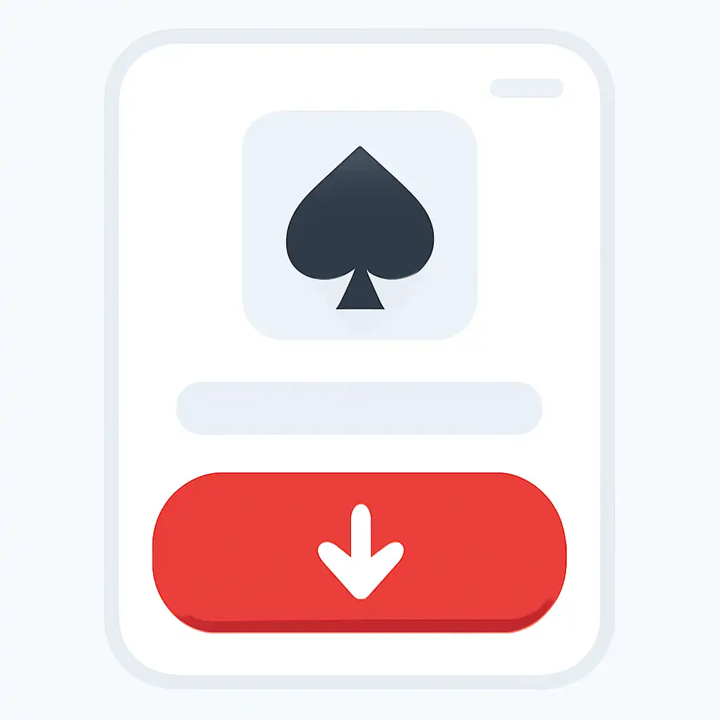Close-up of button or form field for ios app install, Junglee Rummy