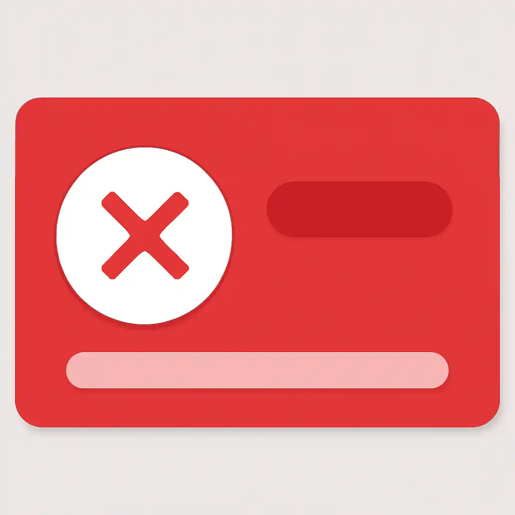 Close-up of button or form field for failed transactions, Junglee Rummy